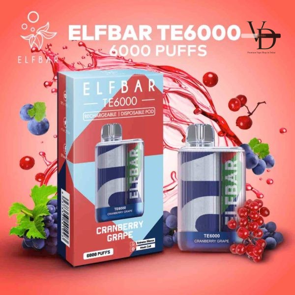 Elf Bar TE6000 Puffs Disposable Vape