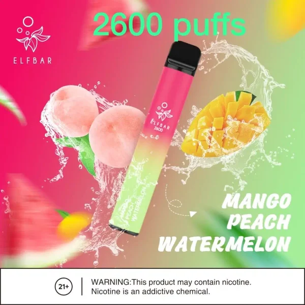 Elf Bar 2600 Puffs Disposable Vape 20mg