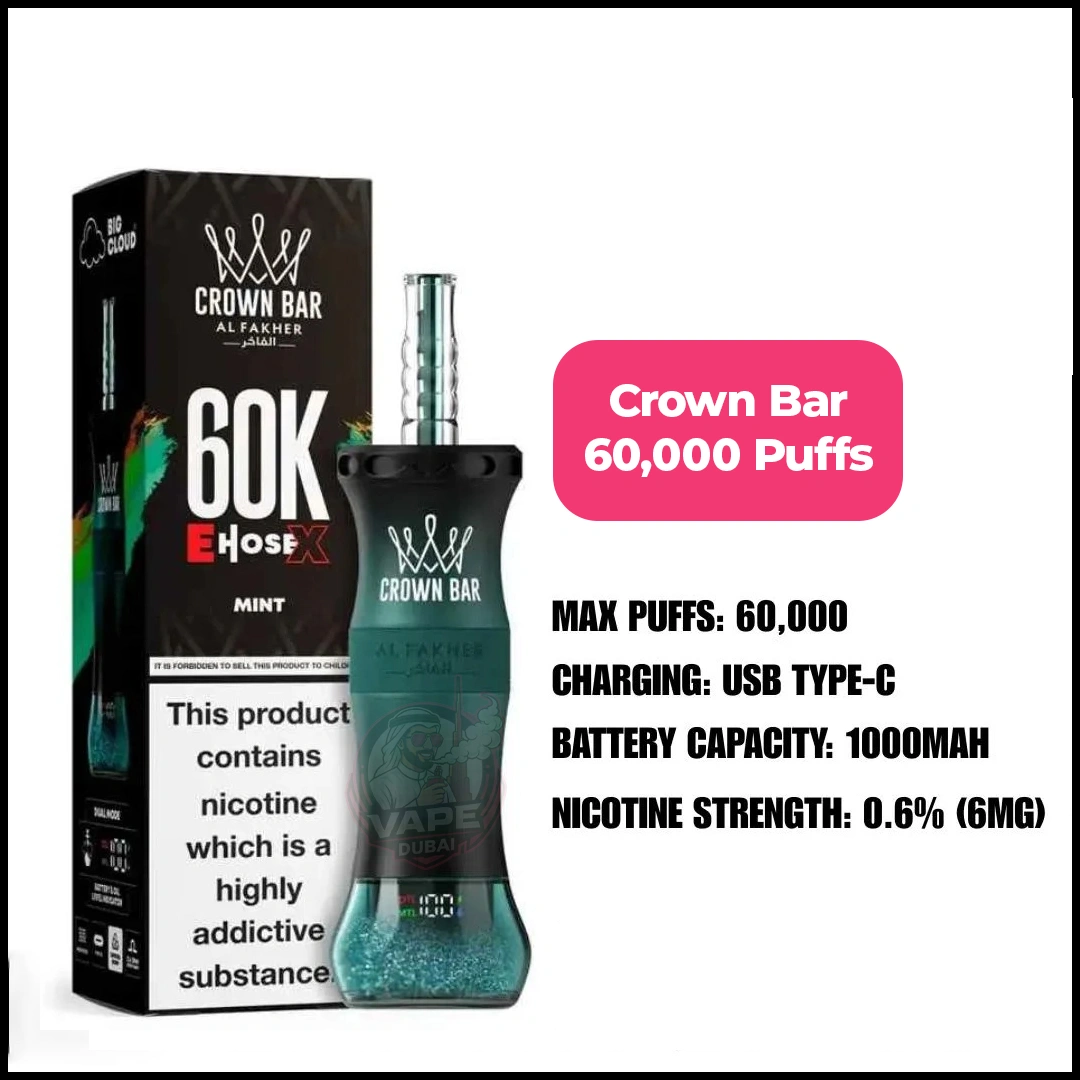 Al Fakher 60000 Puffs Crown Bar