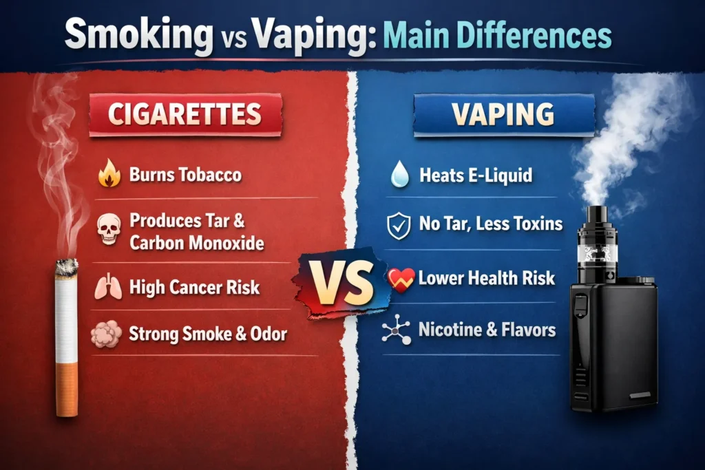 Cigarettes vs Vapes