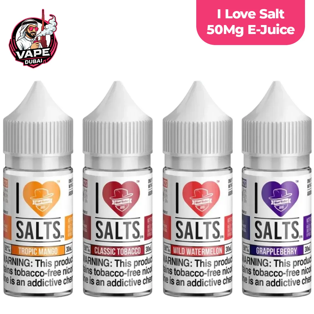 I Love Salt 50mg E-Liquid, 30ml Bottle