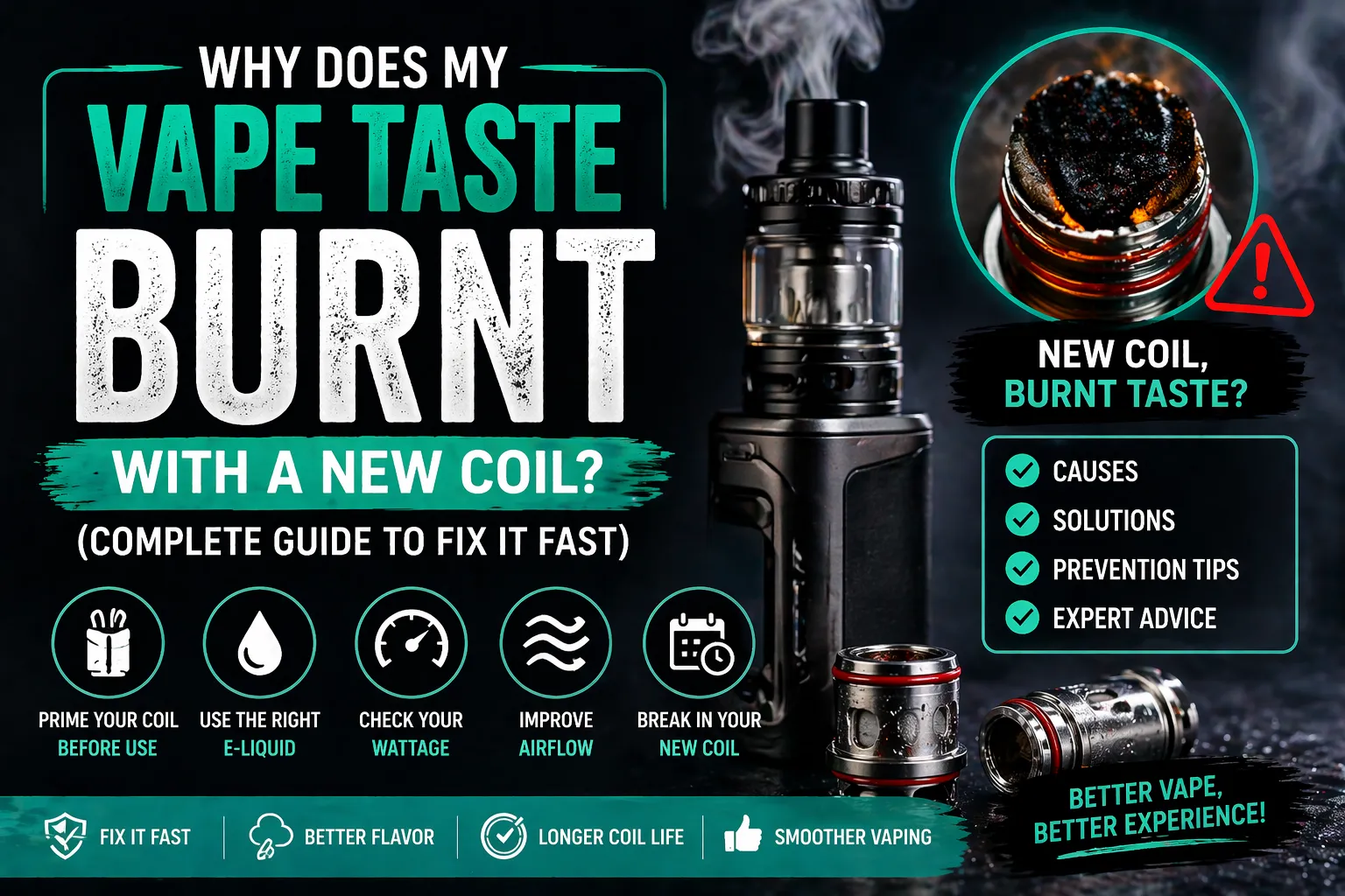 Why Does My Vape Taste Burnt With a New Coil