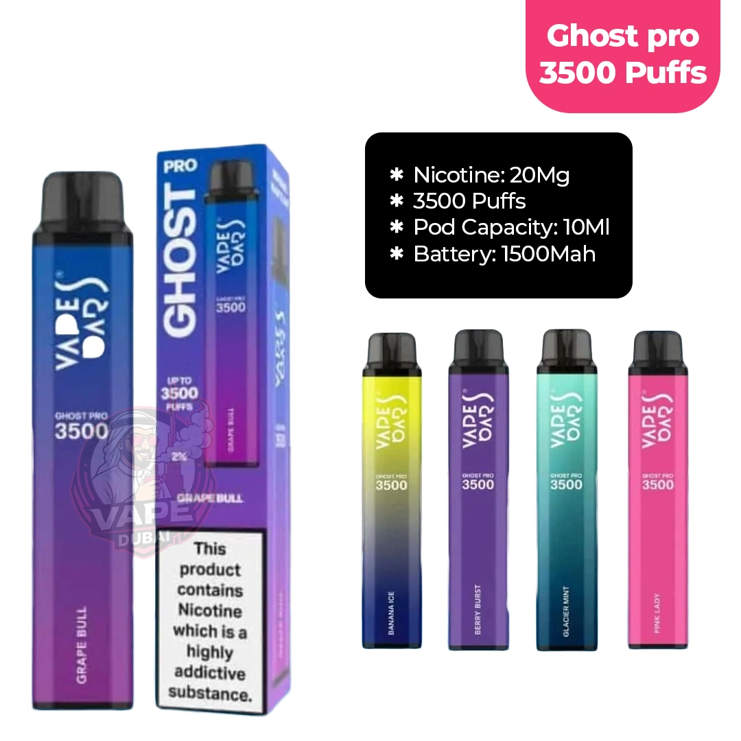 ghost pro 3500 puffs by vapes bars dubai