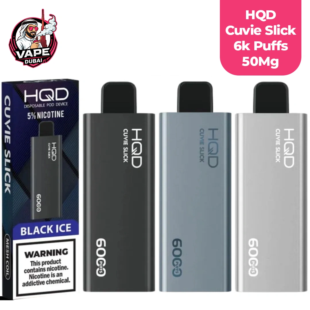 hqd cuvie slick 6000 puffs 50mg uae