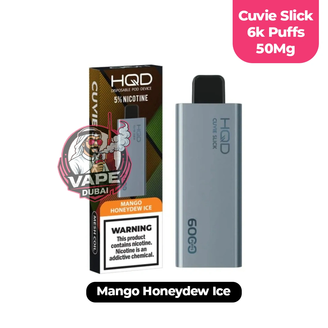 hqd cuvie slick 6000 puffs 50mg uae