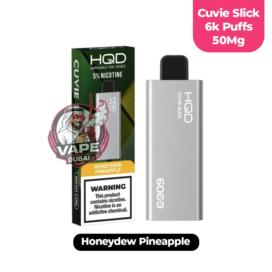 hqd cuvie slick 6000 puffs 50mg dubai