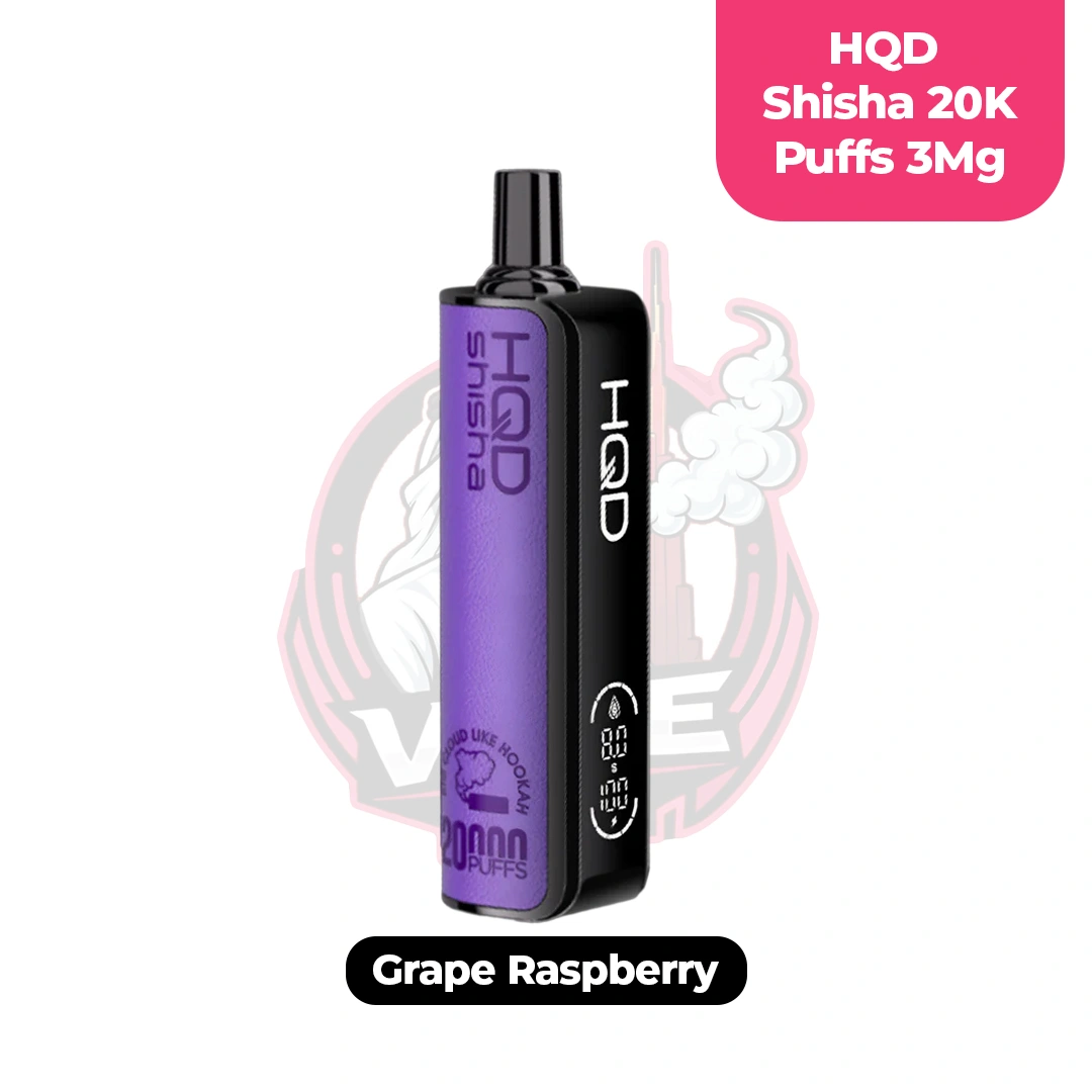 hqd shisha 20k puffs 3mg uae