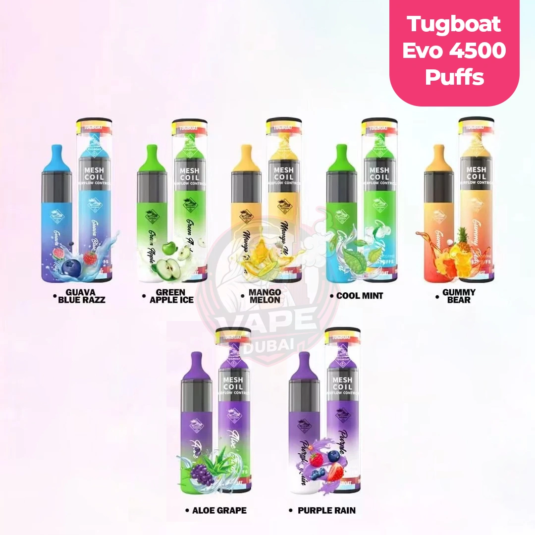 tugboat evo 4500 puffs 50mg dubai