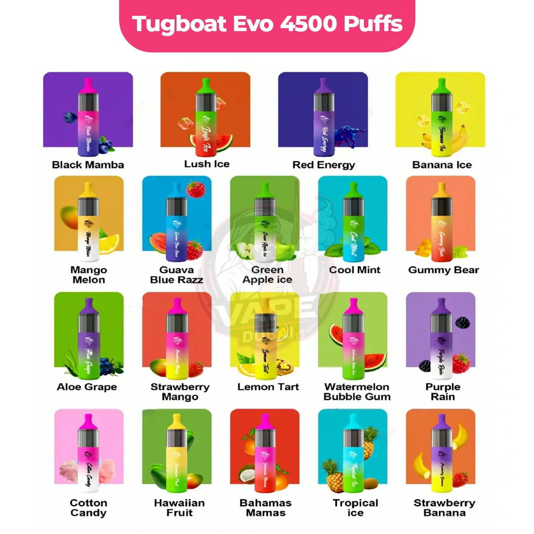 tugboat evo 4500 puffs 50mg dubai
