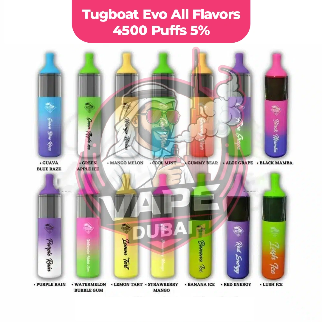 tugboat evo 4500 puffs 50mg dubai