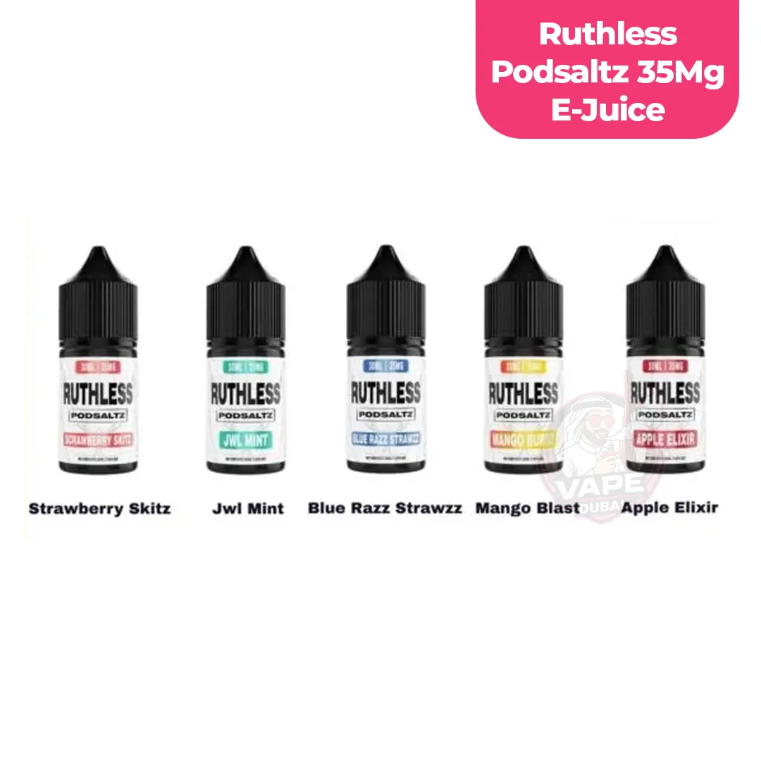 30ml Ruthless PodSaltz 35mg Vape Juice
