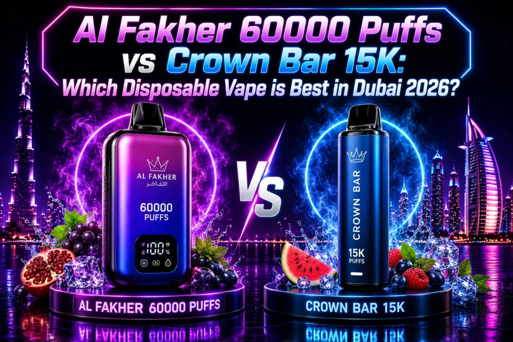 Al Fakher 60000 Puffs vs Crown Bar 15K