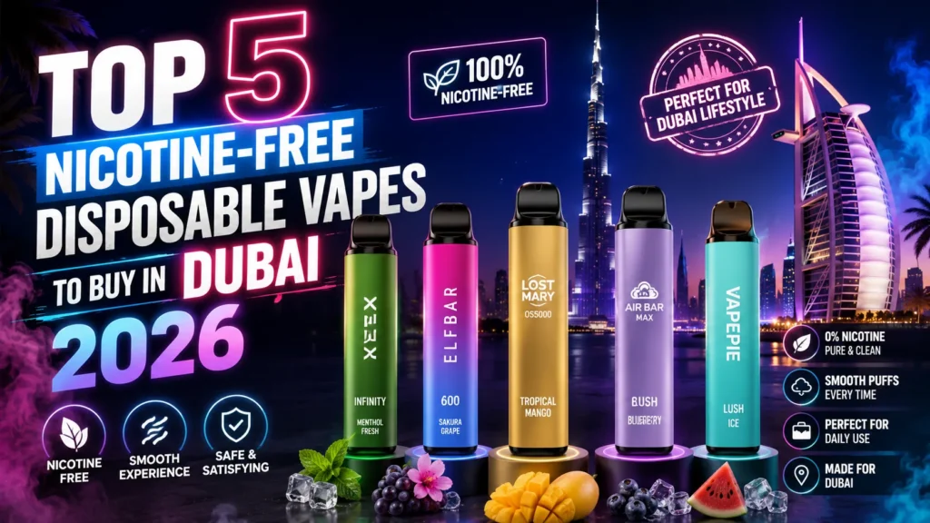 Top 5 Nicotine-Free Disposable Vapes to Buy in Dubai 2026 