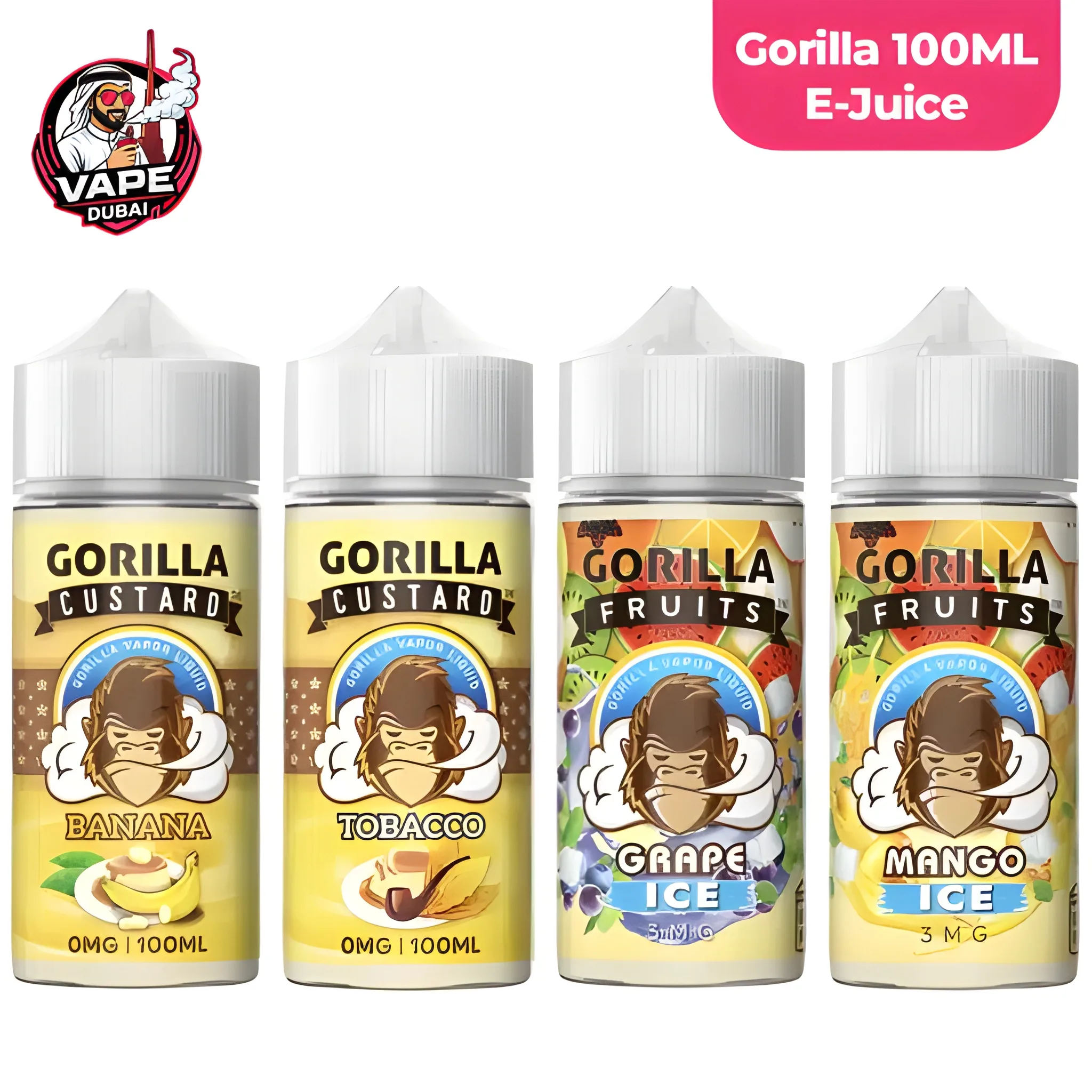 Gorilla Premium E-Liquid 100ML 3MG
