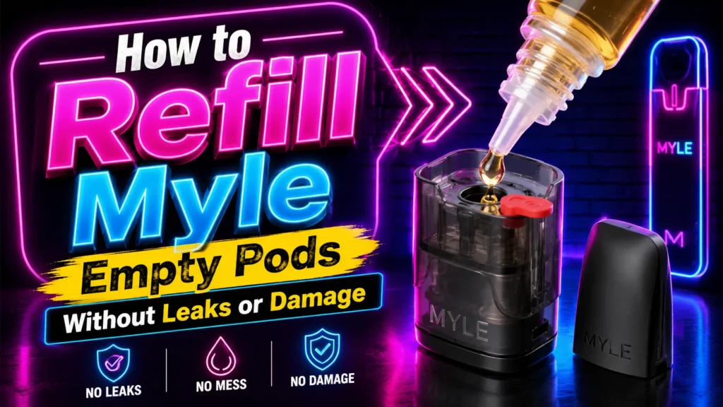 How to Refill Myle Empty Pods Without Leaks or Damage