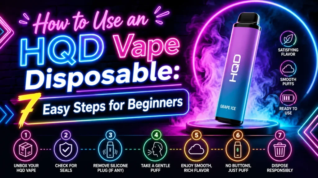How to Use an HQD Vape Disposable