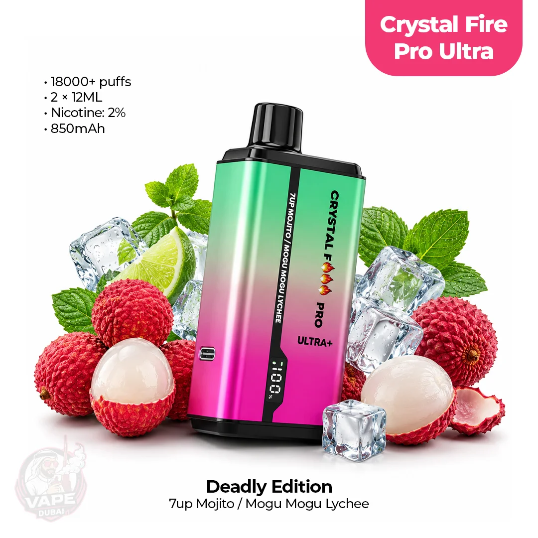 Crystal Fire Pro Ultra 18000 Puffs