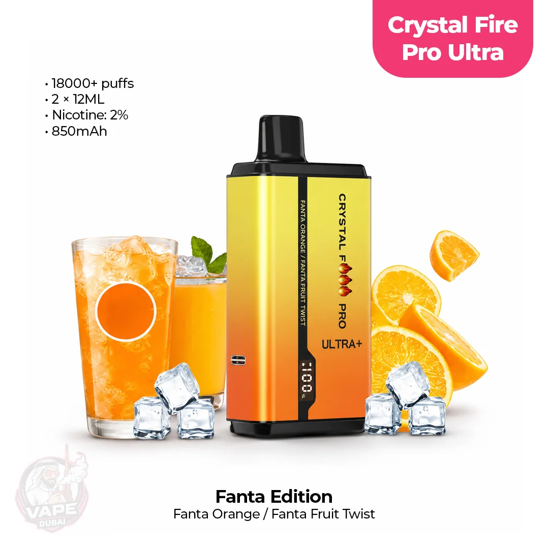 Crystal Fire Pro Ultra 18000 Puffs