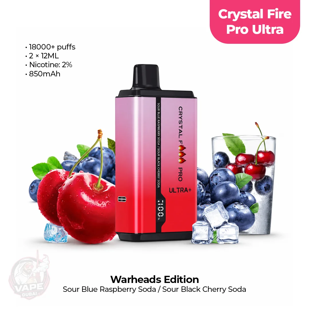 Crystal Fire Pro Ultra 18000 Puffs