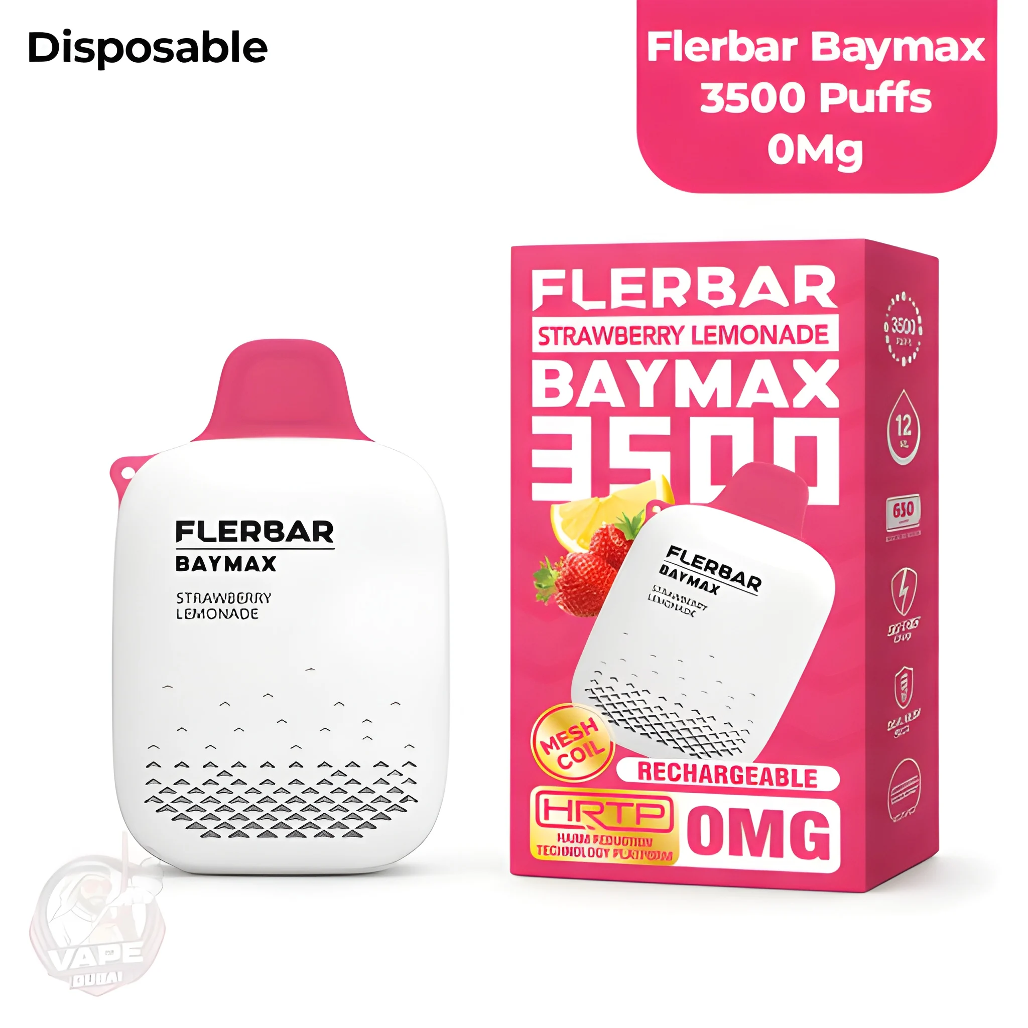 Flerbar 3500 Puffs Zero Nicotine Disposable Vape