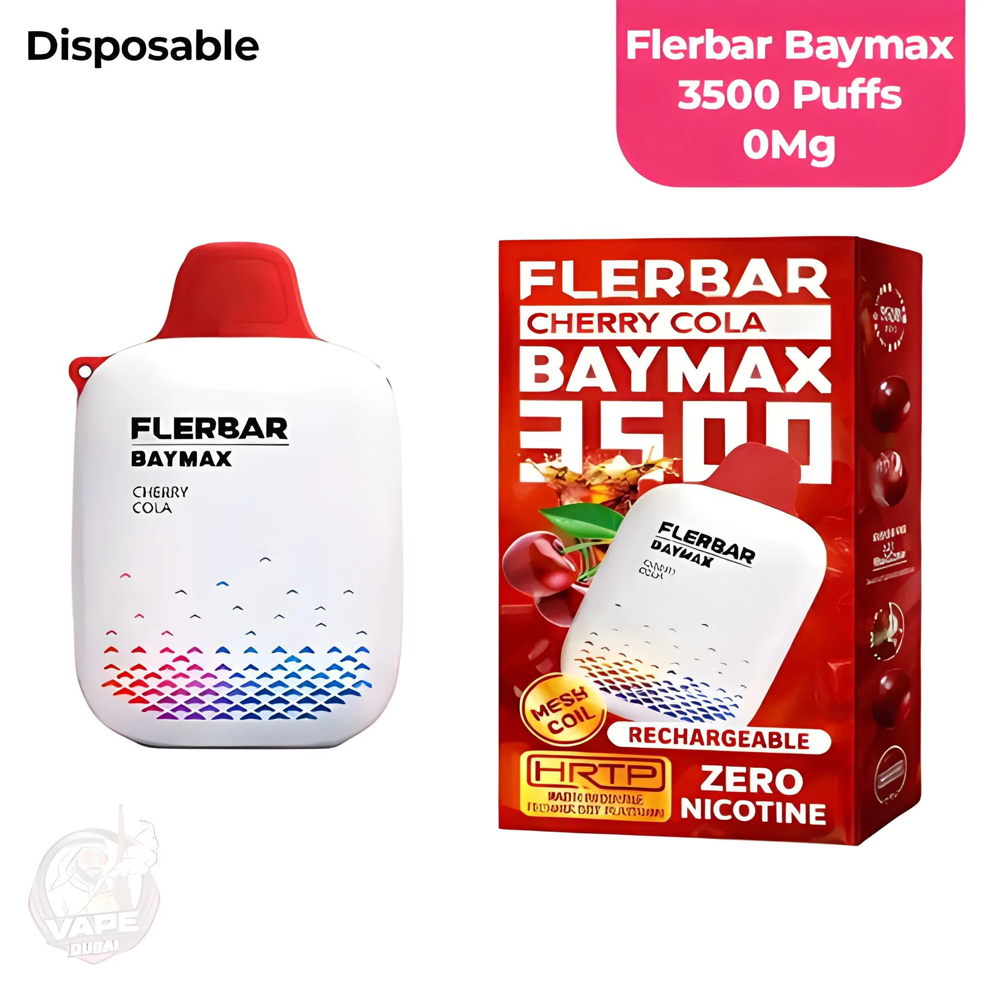Flerbar 3500 Puffs Zero Nicotine Disposable Vape