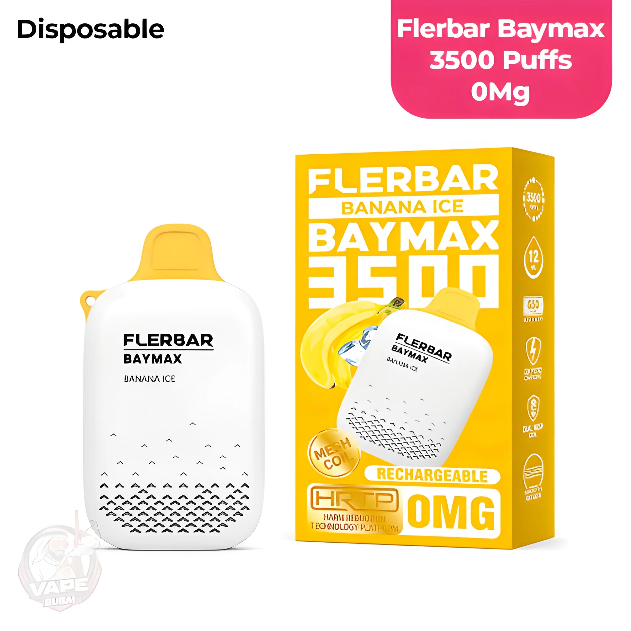 Flerbar 3500 Puffs Zero Nicotine Disposable Vape