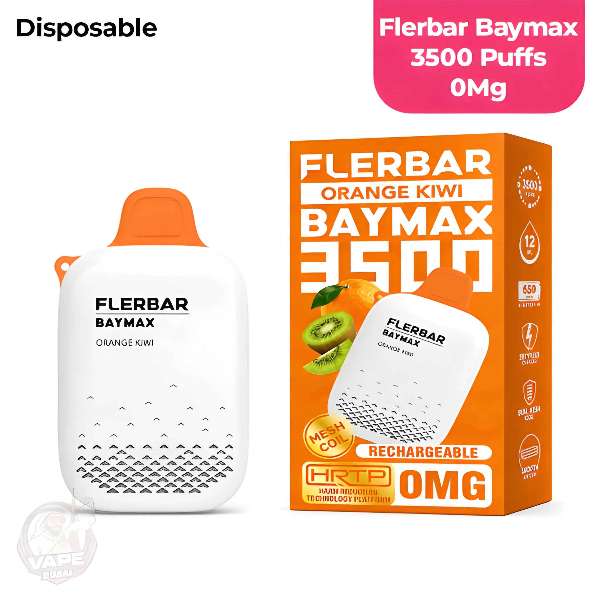 Flerbar 3500 Puffs Zero Nicotine Disposable Vape