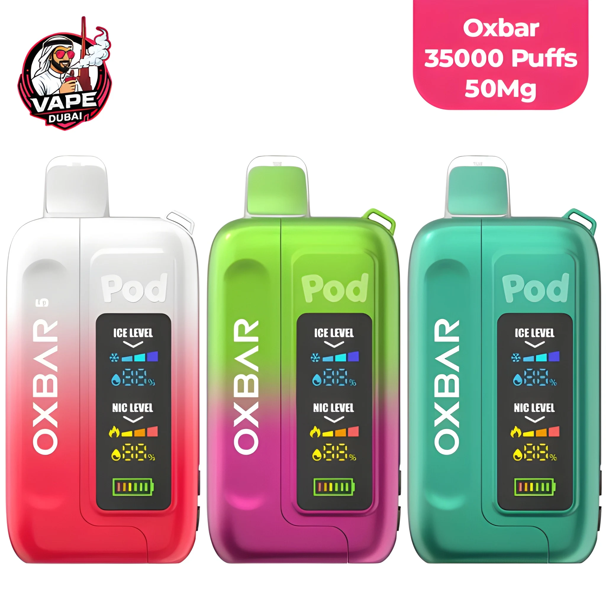Oxbar 35000 Puffs Ice-Nic Control 50mg