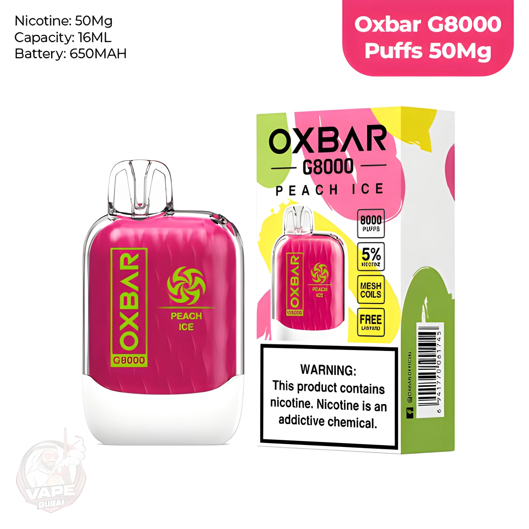 Oxbar G8000 Disposable Vape