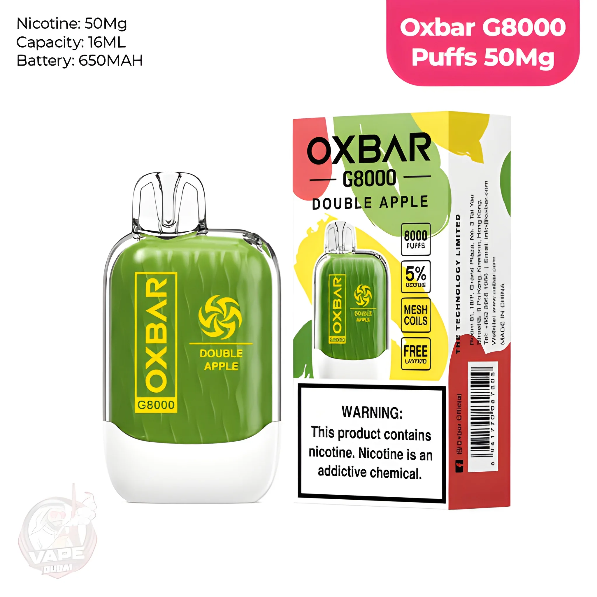Oxbar G8000 Disposable Vape