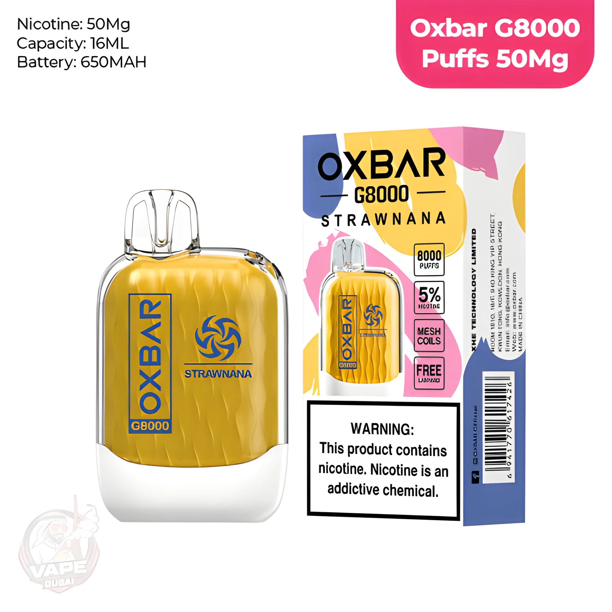 Oxbar G8000 Disposable Vape