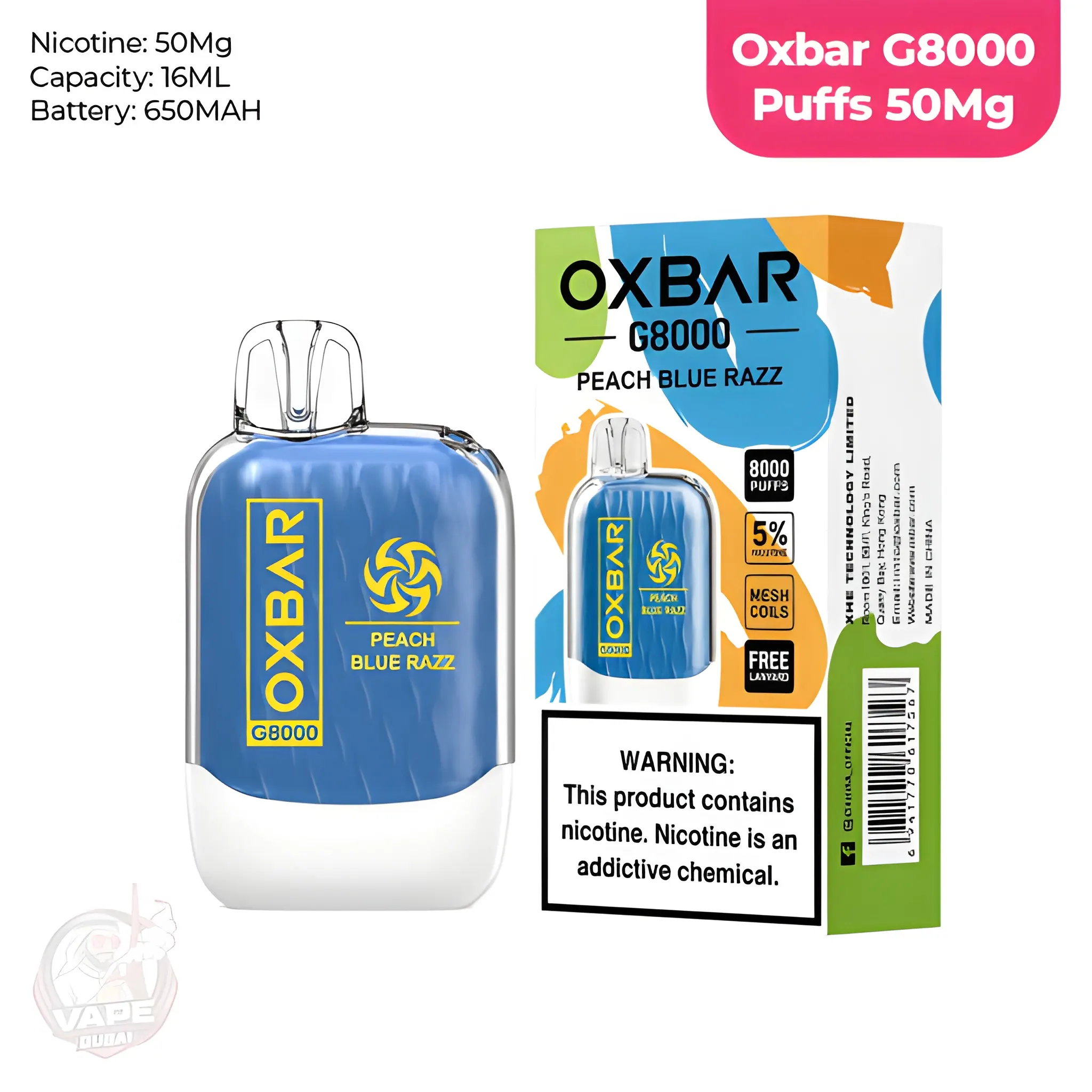 Oxbar G8000 Disposable Vape