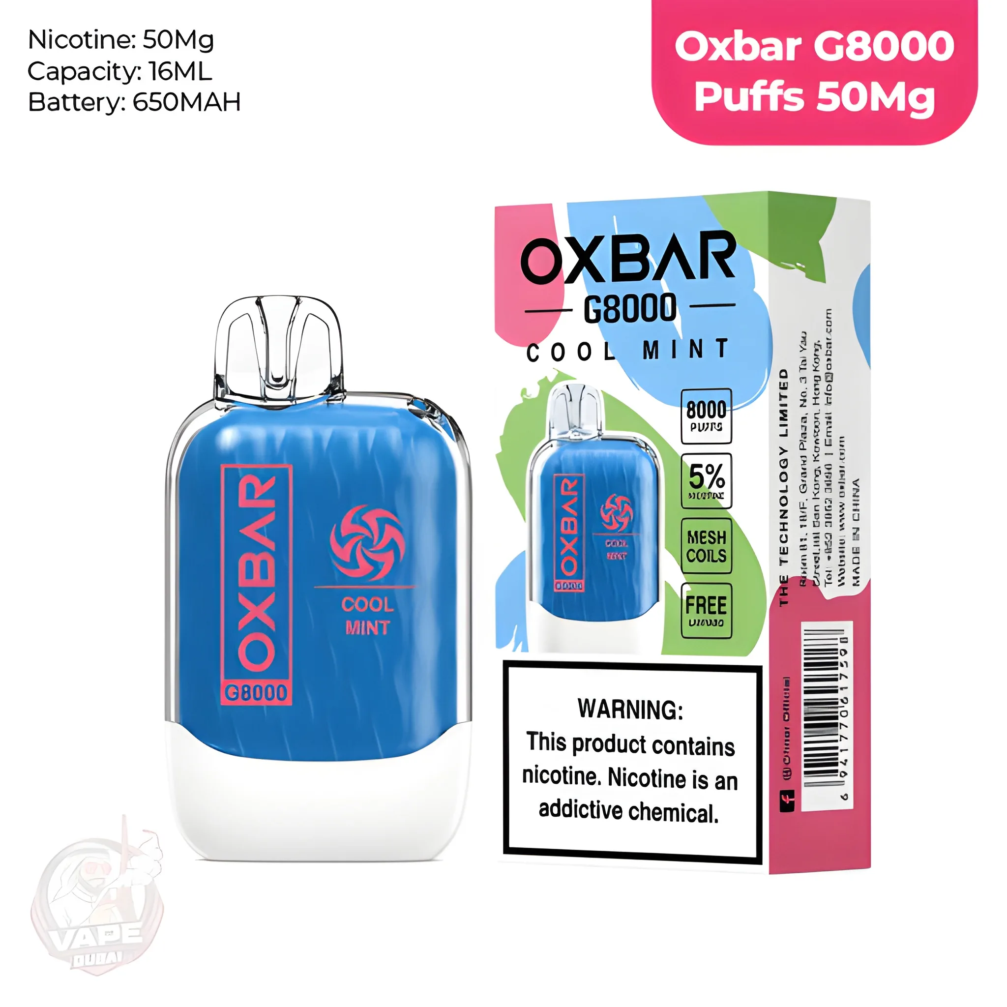 Oxbar G8000 Disposable Vape