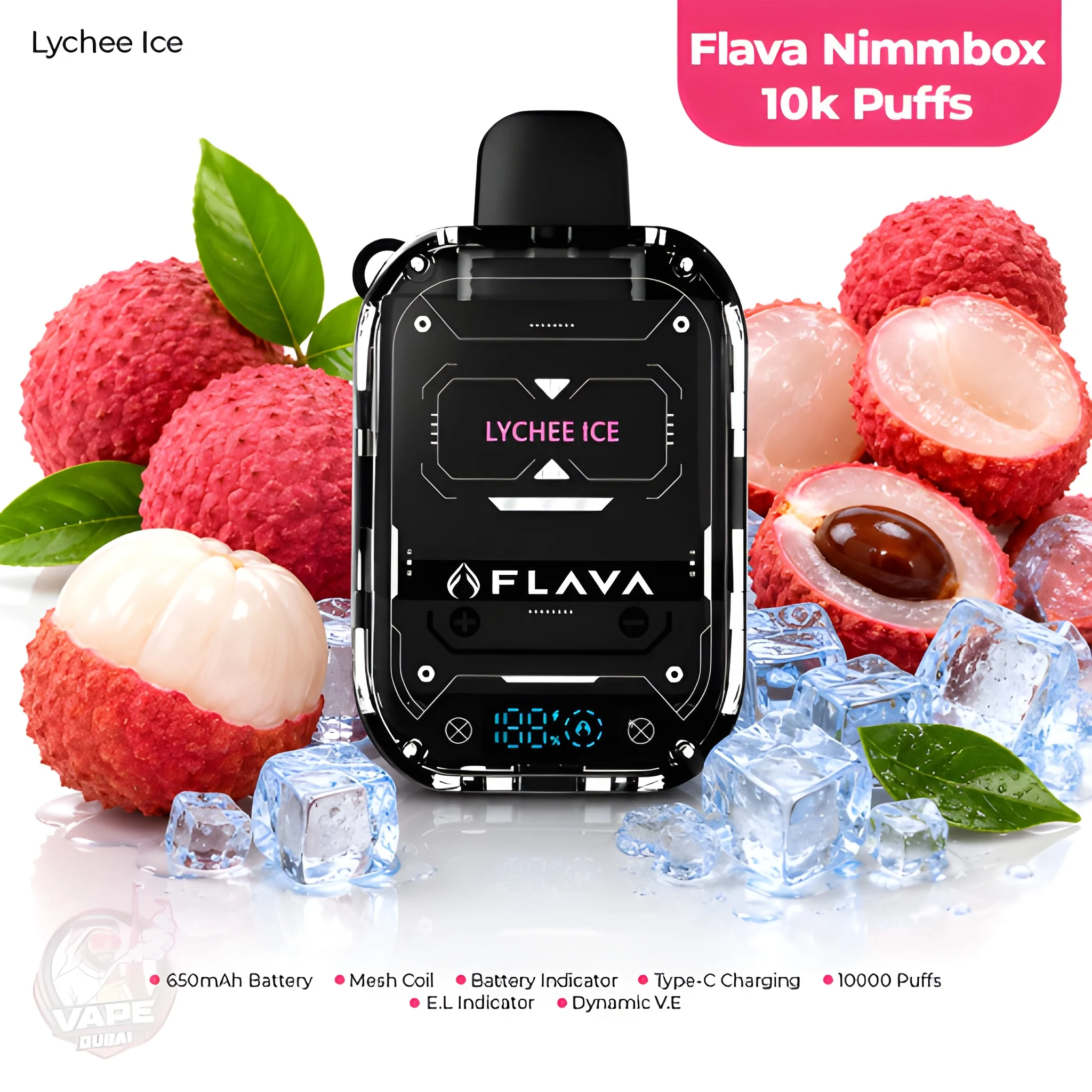 Flava Nimmbox 10000 Puffs LyChee Ice