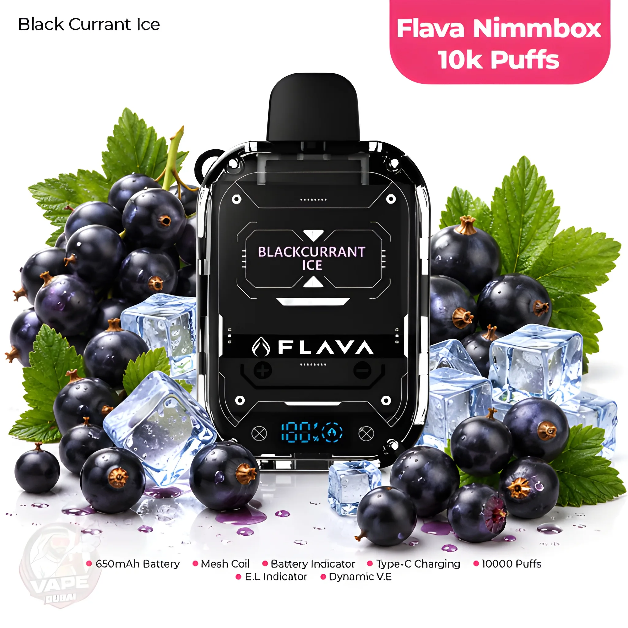 Flava Nimmbox 10000 Puffs Black Currant Ice