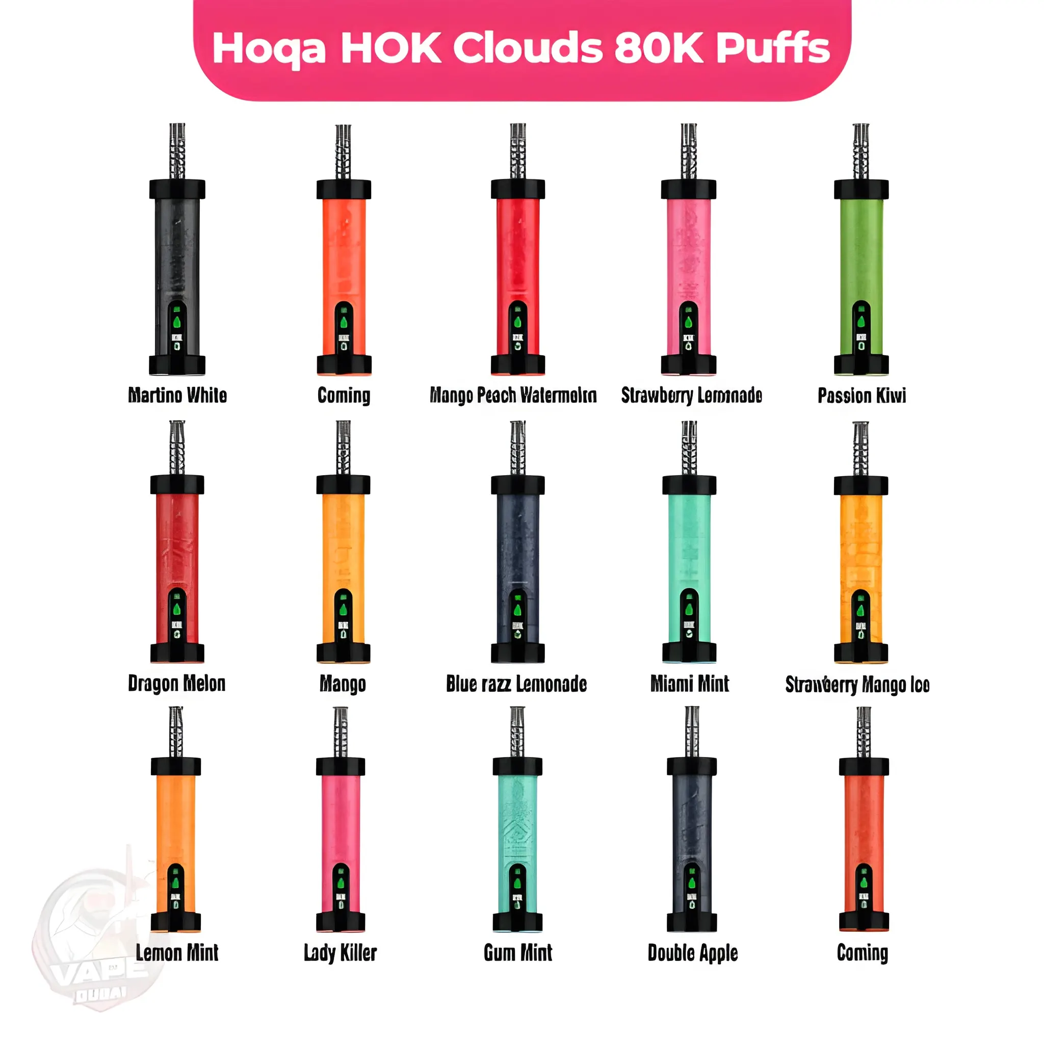 Hoqa 80K Puffs Hok Clouds 5Mg