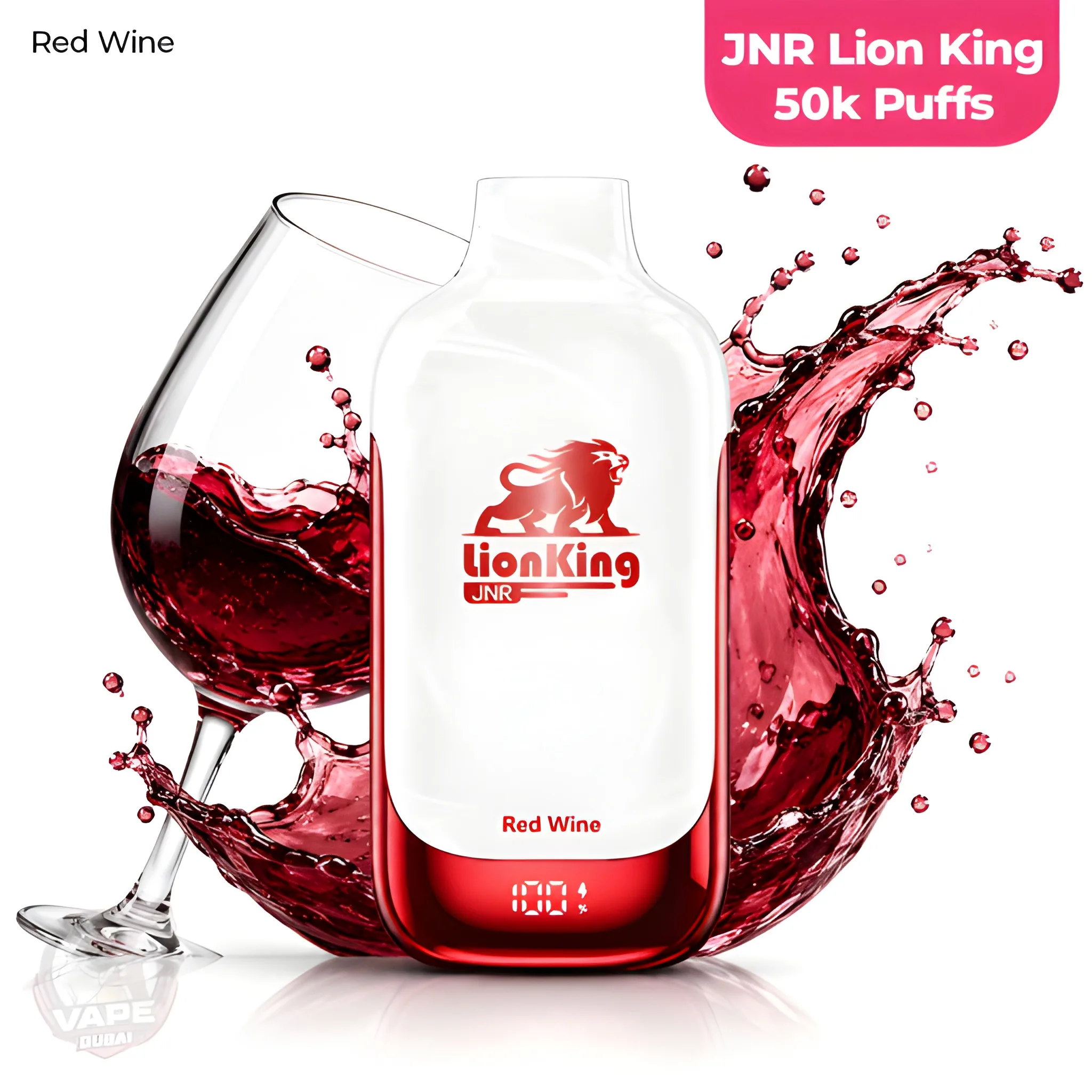 JNR Lion King 50000 Puffs Red Wine