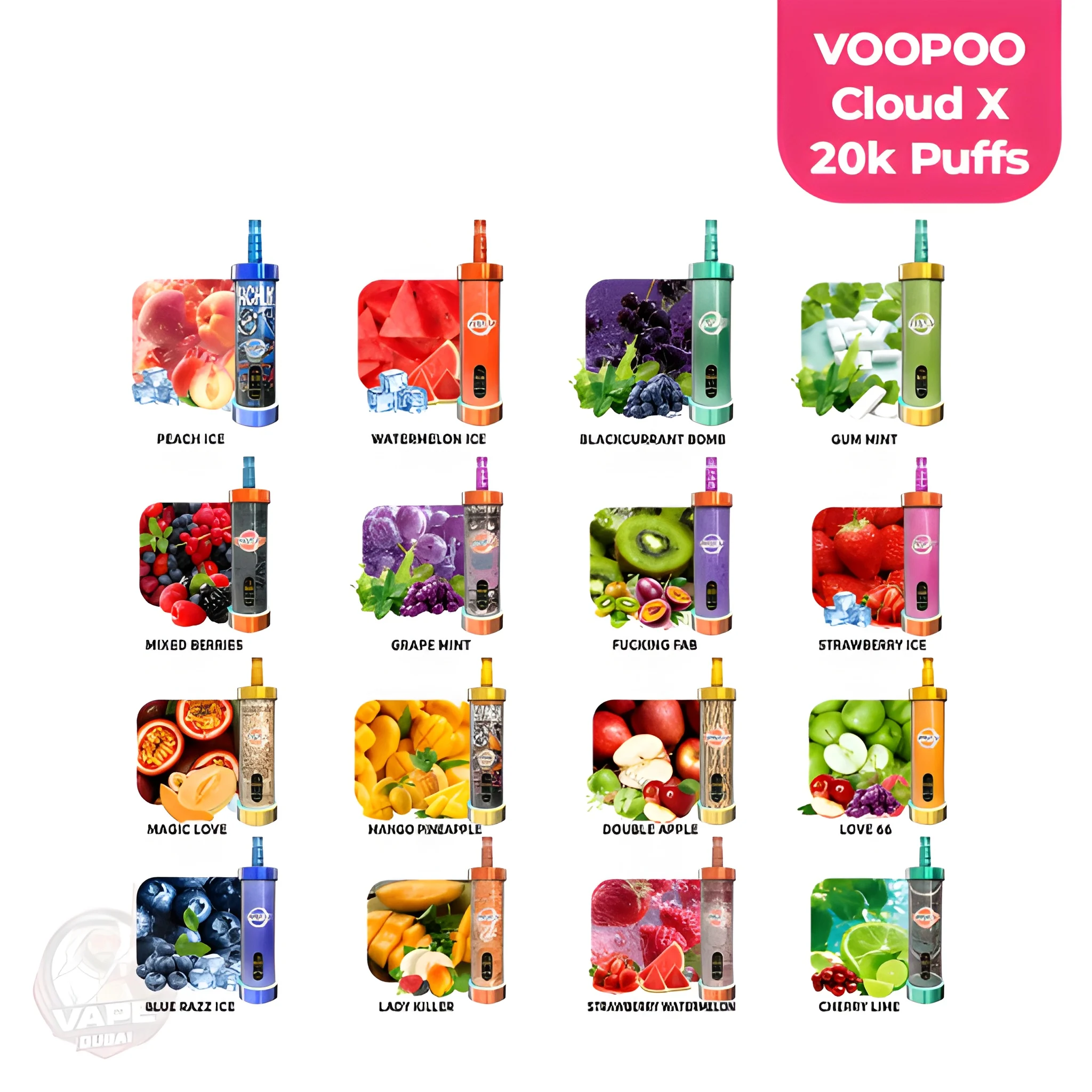 MFU Shisha X2 60000 Puffs Hookah
