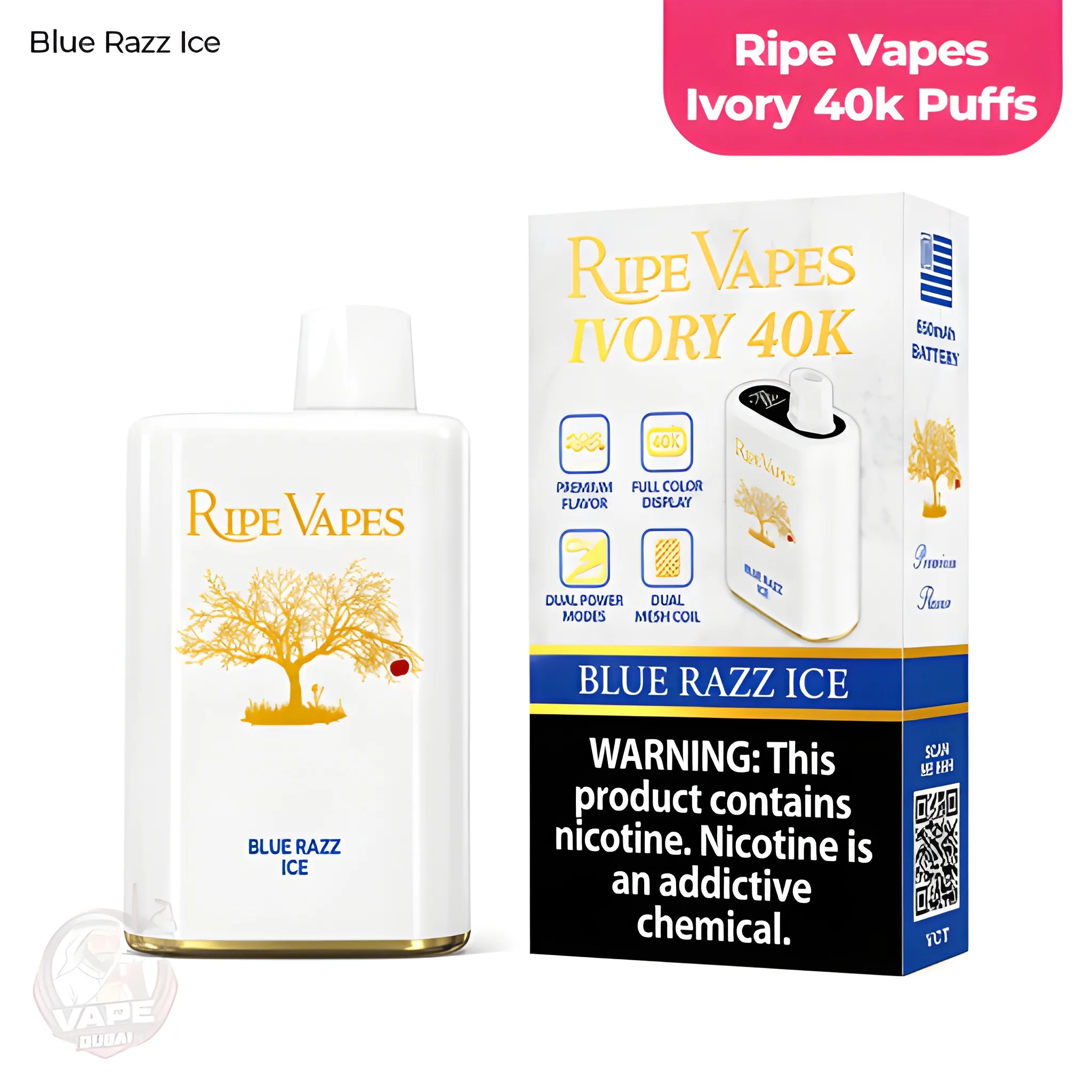 Ripe Vapes Ivory 40K