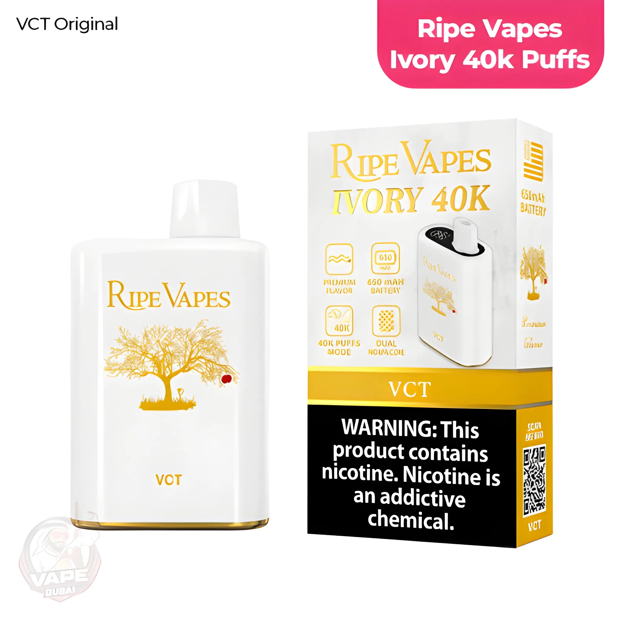 Ripe Vapes Ivory 40K