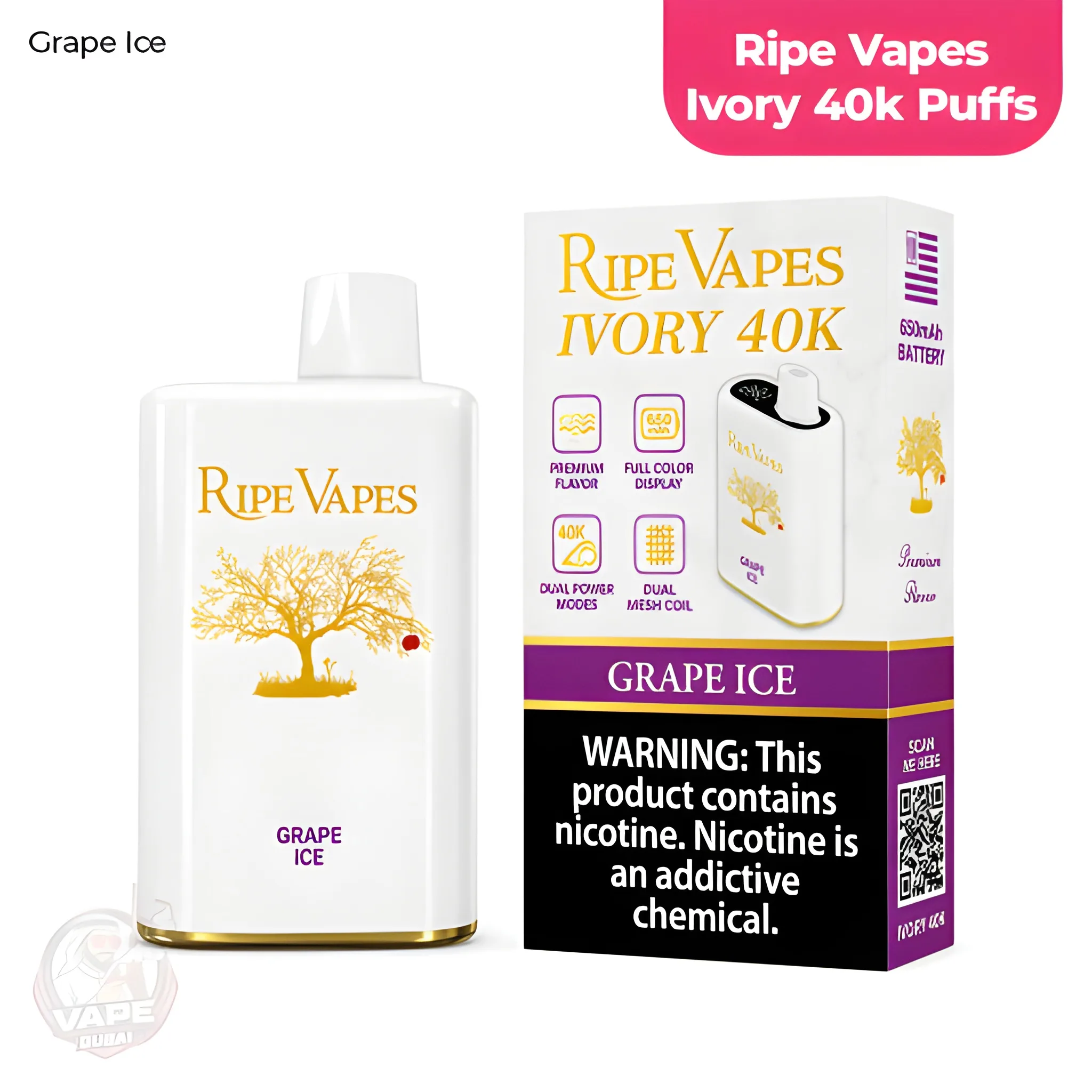 Ripe Vapes Ivory 40K
