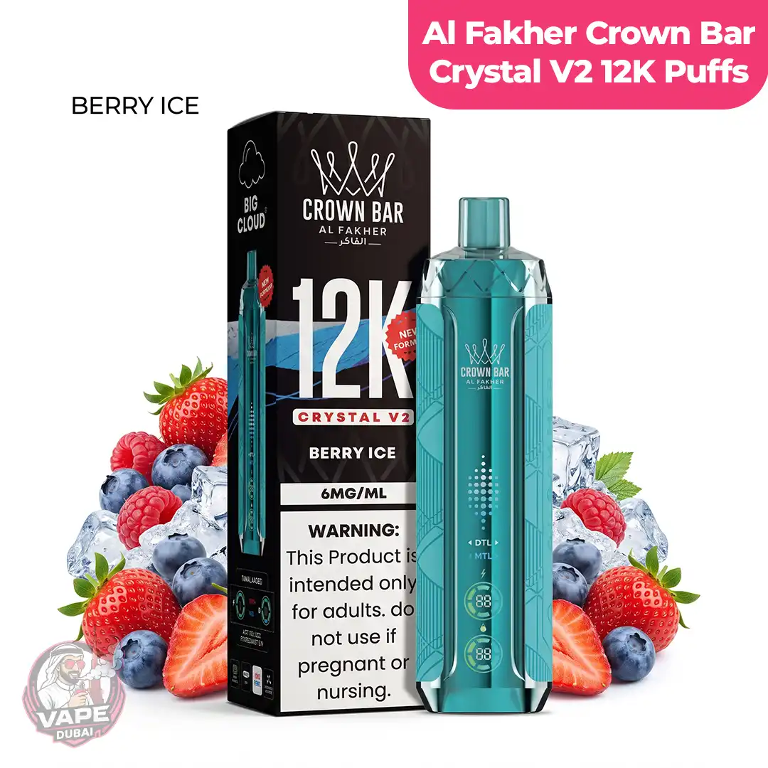 Al-Fakher Crown Bar Crystal V2 - 12K Disposable Vape