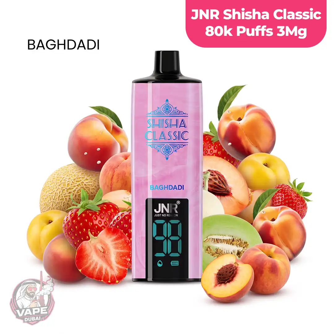 JNR Shisha Classic 80000 Puffs 3mg Disposable Vape