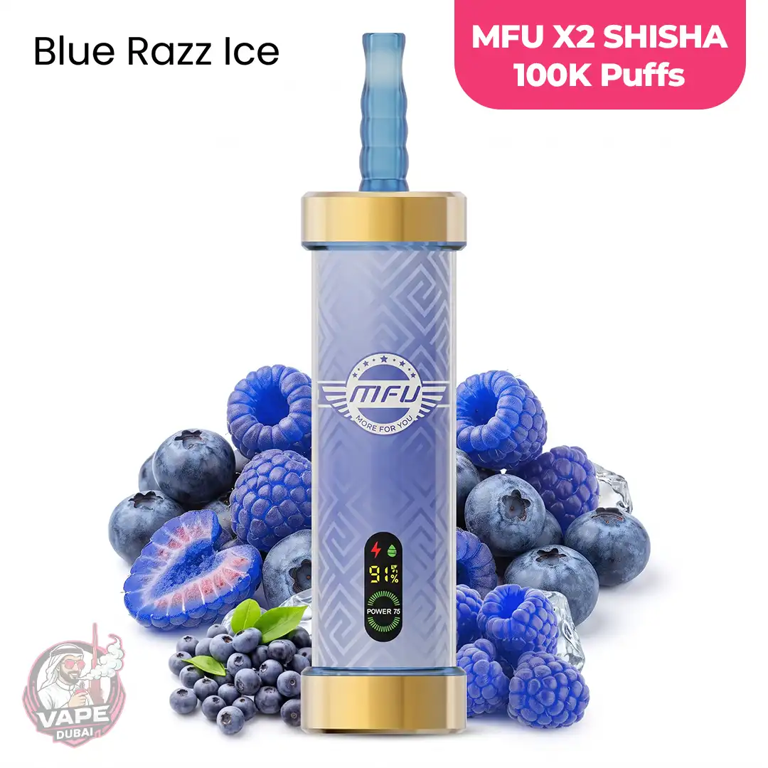 MFU X2 Shisha 100K Disposable Vape 5mg, Abu-Dhabi