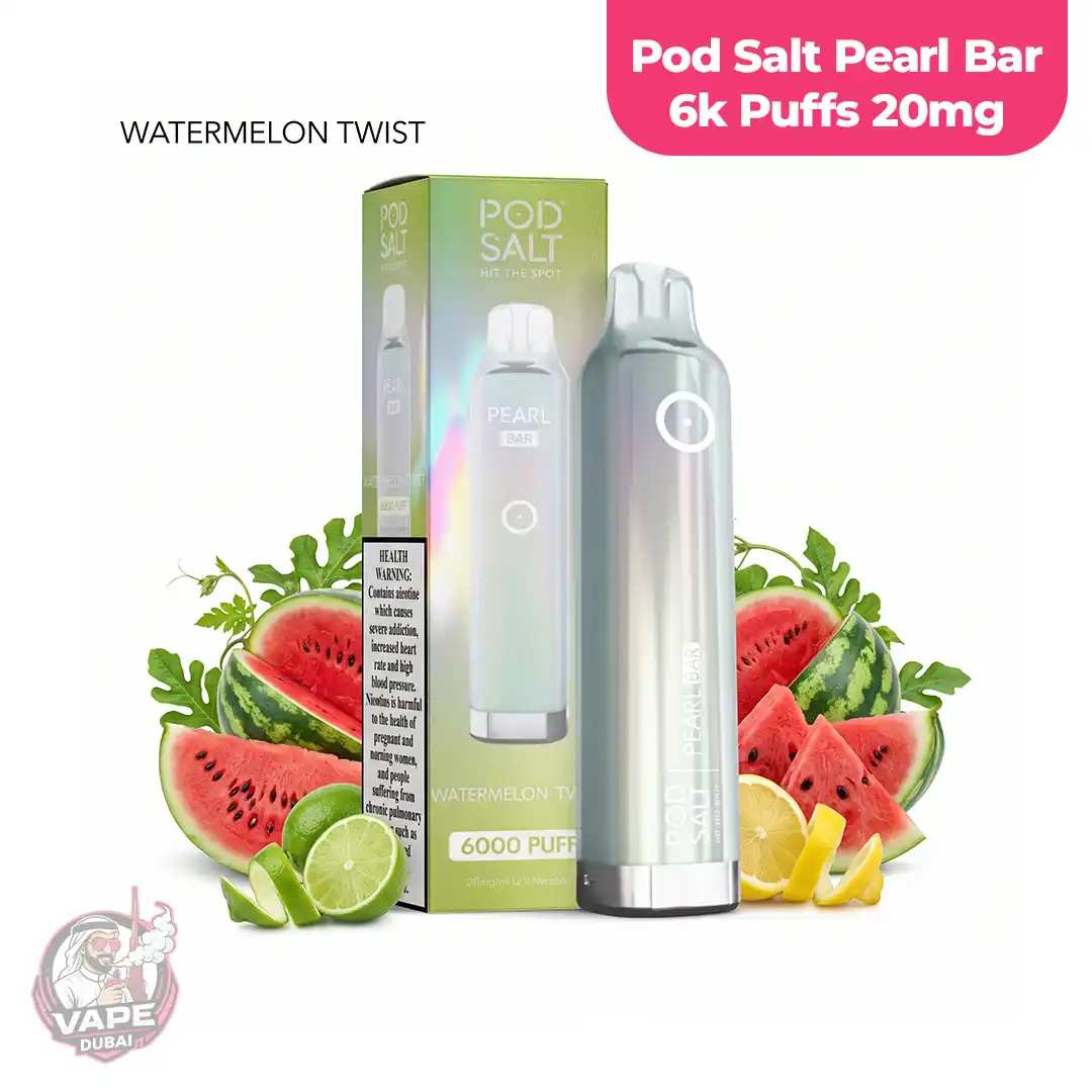 20mg Pod Salt Pearl Bar 6000 Puffs Disposable Vape, Dubai