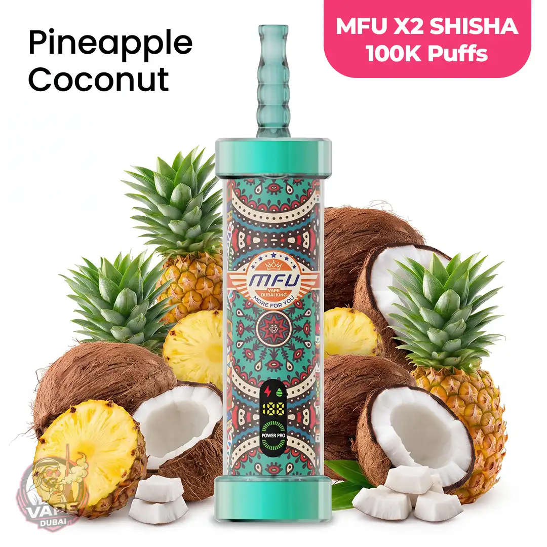 MFU X2 Shisha 100K Disposable Vape 5mg, Abu-Dhabi