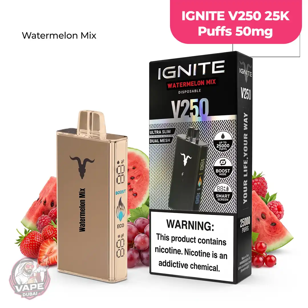 50mg IGNITE V250 25K Puffs Disposable Vape, Abu-Dhabi
