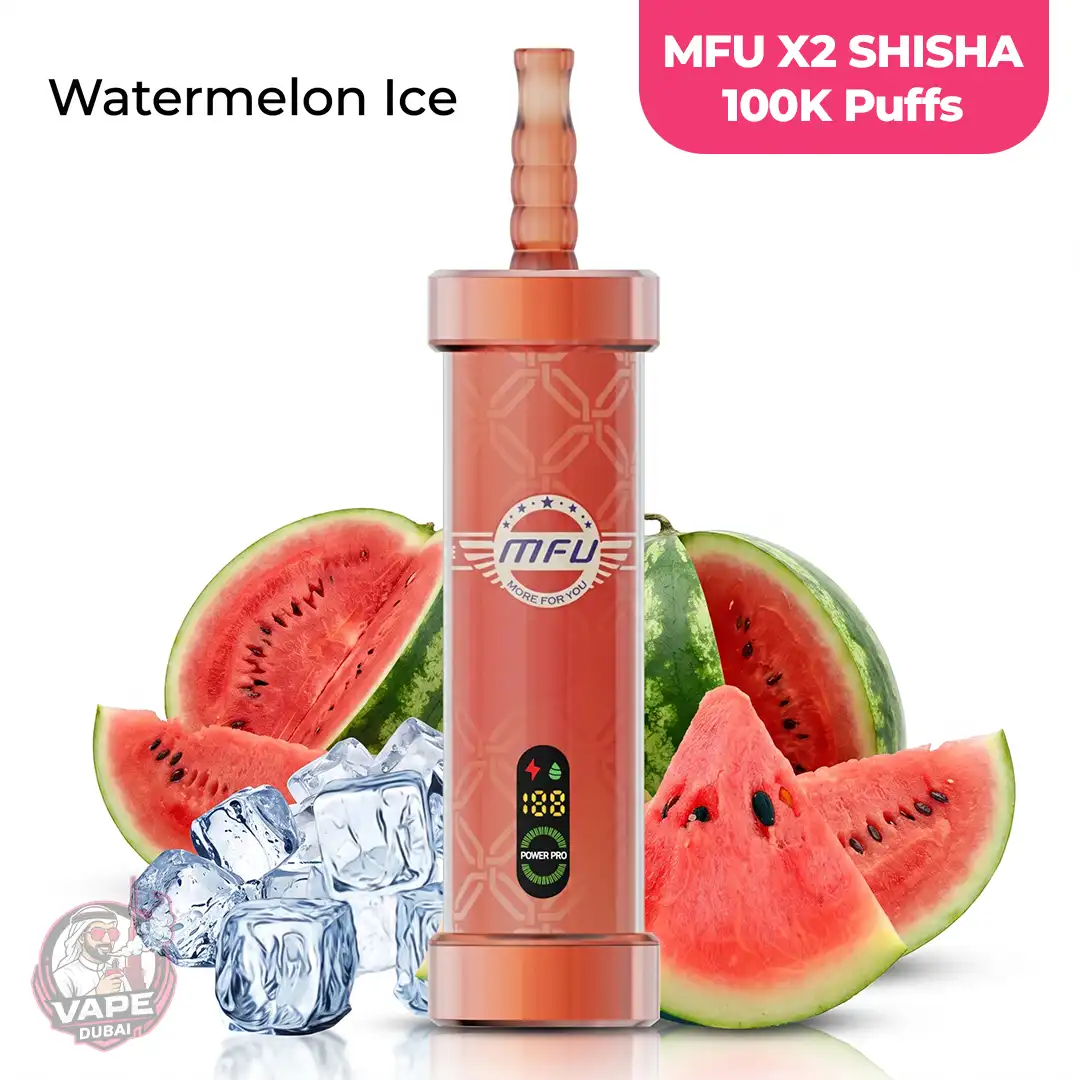 MFU X2 Shisha 100K Disposable Vape 5mg, Abu-Dhabi