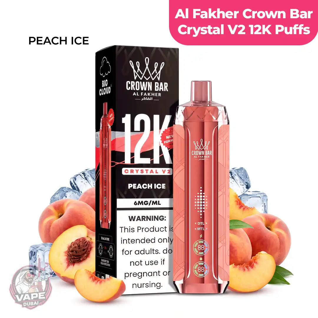 Al-Fakher Crown Bar Crystal V2 - 12K Disposable Vape