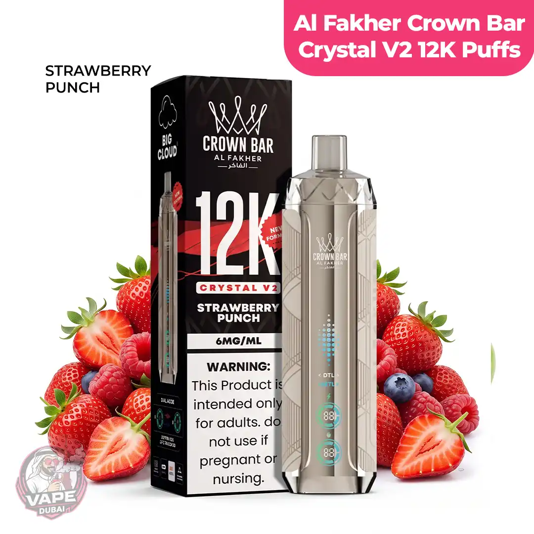 Al-Fakher Crown Bar Crystal V2 - 12K Disposable Vape